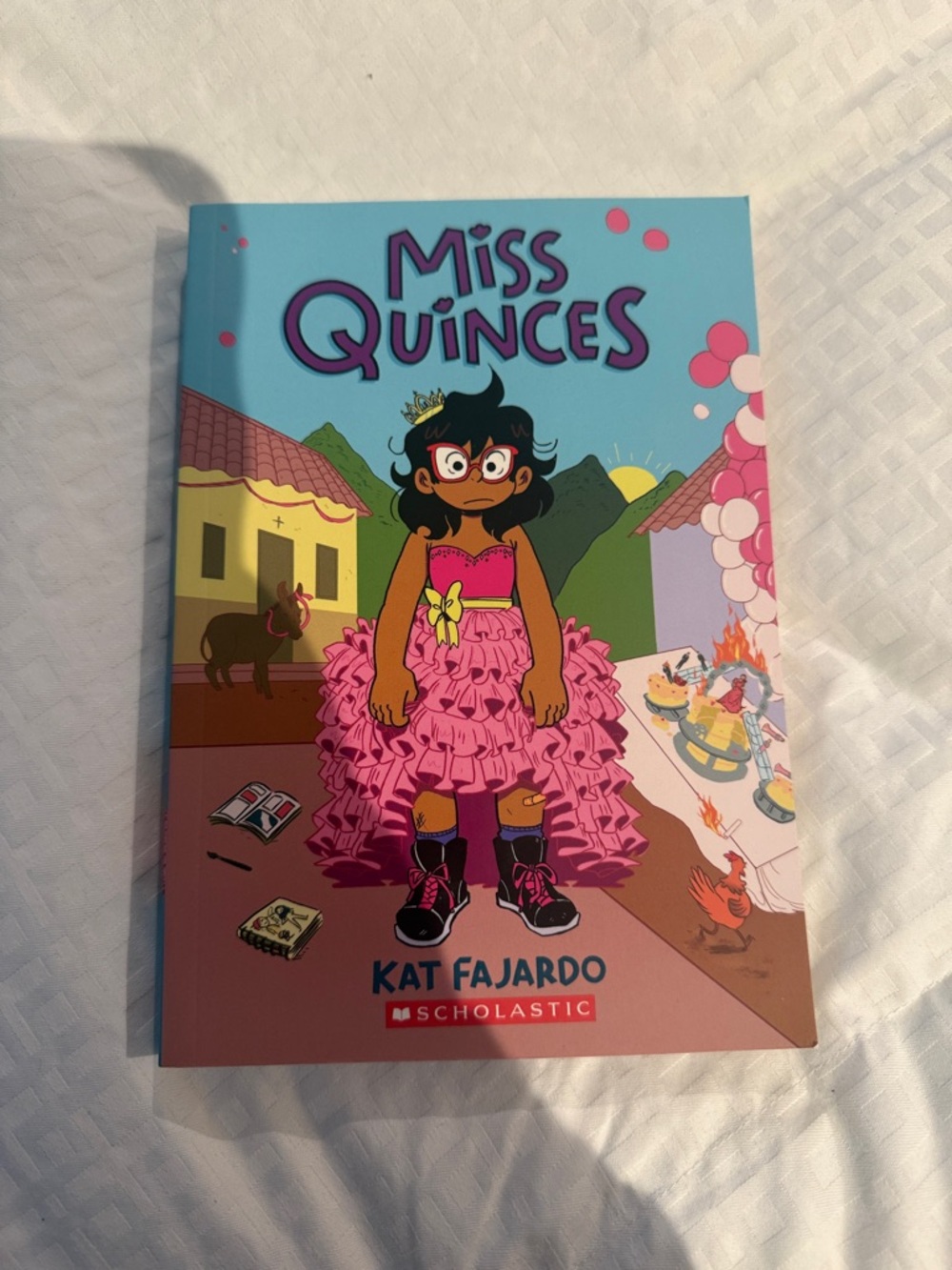 Scholastic Miss Quinces - Bright Pink & Sky Blue Cover
